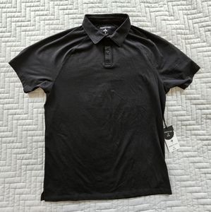 Medium Black Kenneth Cole Tech Polo
